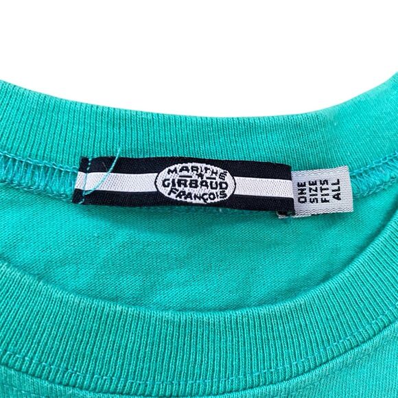 RARE Marithe & Francois Girbaud Y2K Green Graphic Tee New York Paris T-Shirt OS - Picture 3 of 10